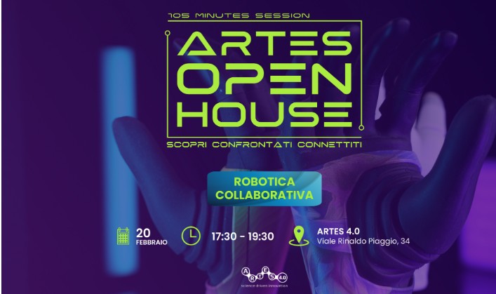 ARTES OpenHouse: appuntamento sulla Robotica Collaborativa, 20 febbraio 2025